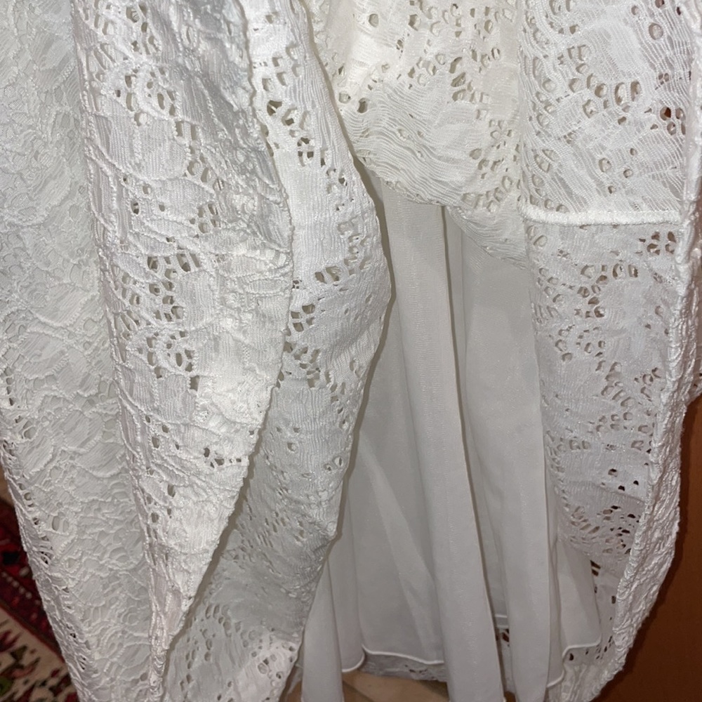 Pietro Brunelli size small NWOT size small maternity lace dress w leather belt - Picture 5 of 6